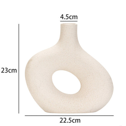 Sculptural Modern Ceramic Vases- Pebble Beige