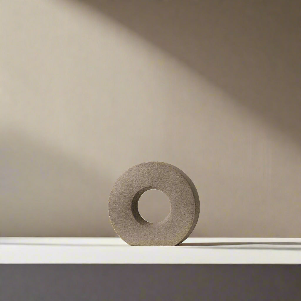 Donut-Shaped Ceramic Vase- Minimalist Nordic Decor